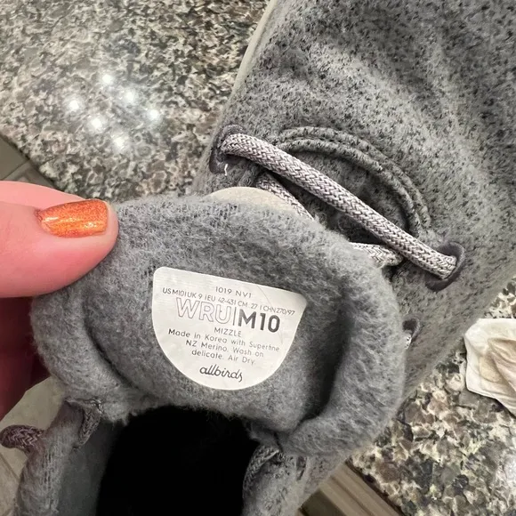 - AllBirds wool runner-up mizzles men high top merino wool in  gray size 10