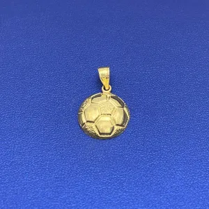 10k Half Soccer Ball Pendant