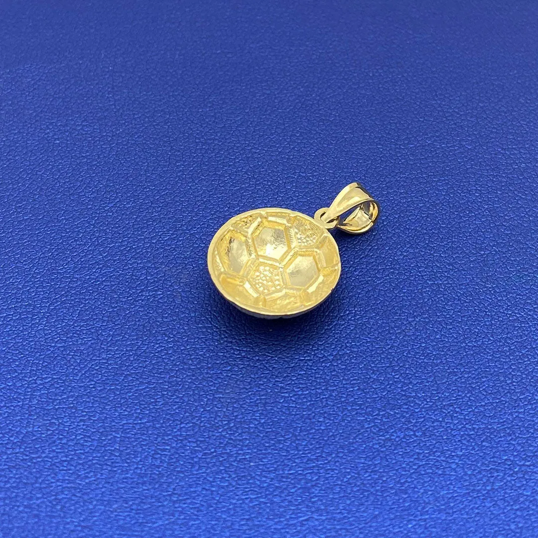10k Half Soccer Ball Pendant