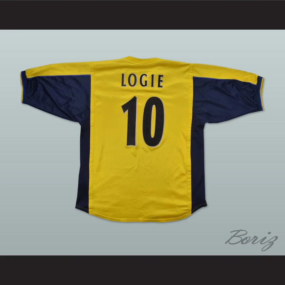 1999-2001 Logie 10 Arsenal London FC Yellow Soccer Jersey