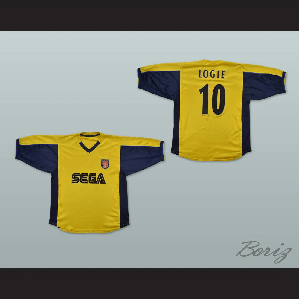 1999-2001 Logie 10 Arsenal London FC Yellow Soccer Jersey
