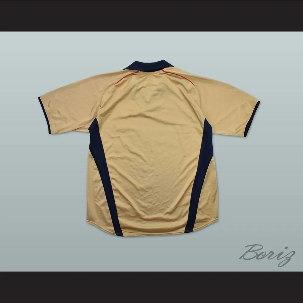 2001-2002 Arsenal London FC Old Gold Soccer Jersey