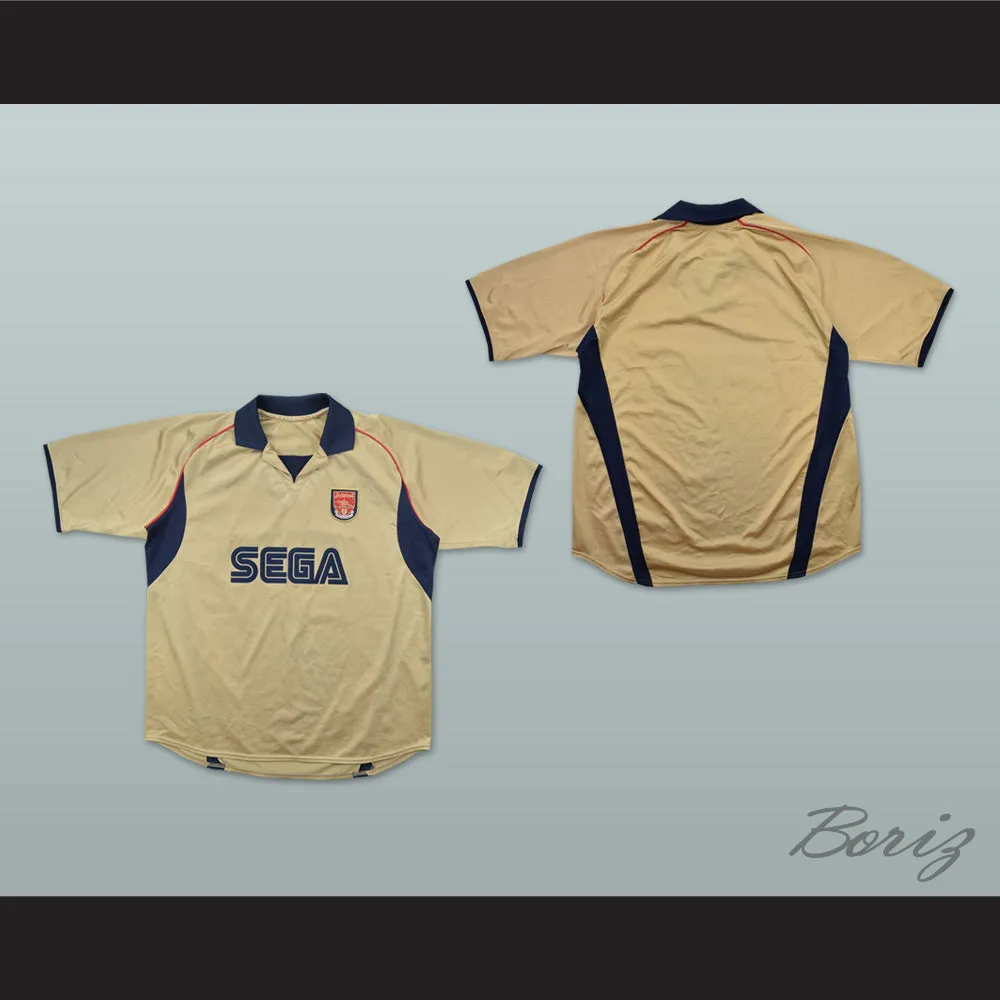 2001-2002 Arsenal London FC Old Gold Soccer Jersey