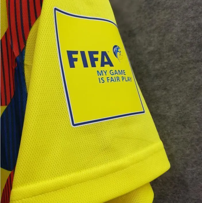 2018 Men Colombia Jersey Home #10 James Jersey World Cup Jersey Fans