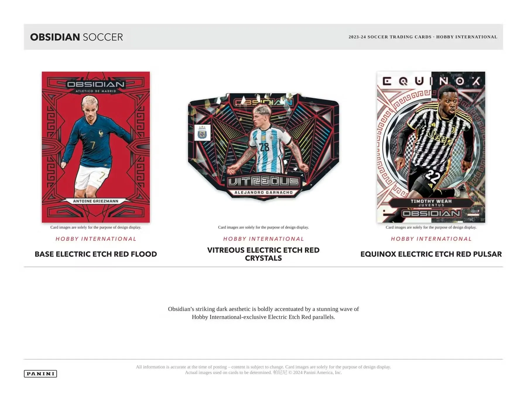 2023-24 Panini Obsidian Soccer International Hobby Box