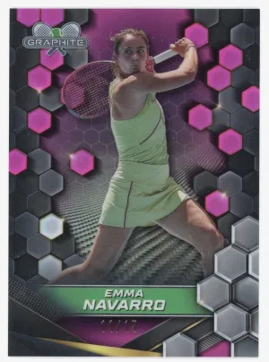 2024 Topps Graphite Tennis Emma Navarro Pink Refractor /15 #136