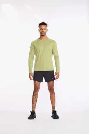 2XU Aero Longsleeve, Herren, Glade/Alpine Reflective