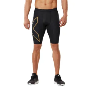 2XU MCS Run Compression Shorts, Herren, black/gold reflective
