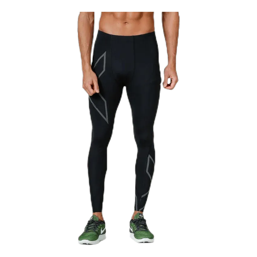 2XU MCS Run Compression Tights, Herren, Laufhose, black/black reflective