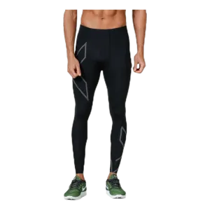 2XU MCS Run Compression Tights, Herren, Laufhose, black/black reflective