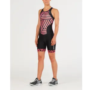 2XU Perform Y-Back Trisuit, Damen, schwarz/peach