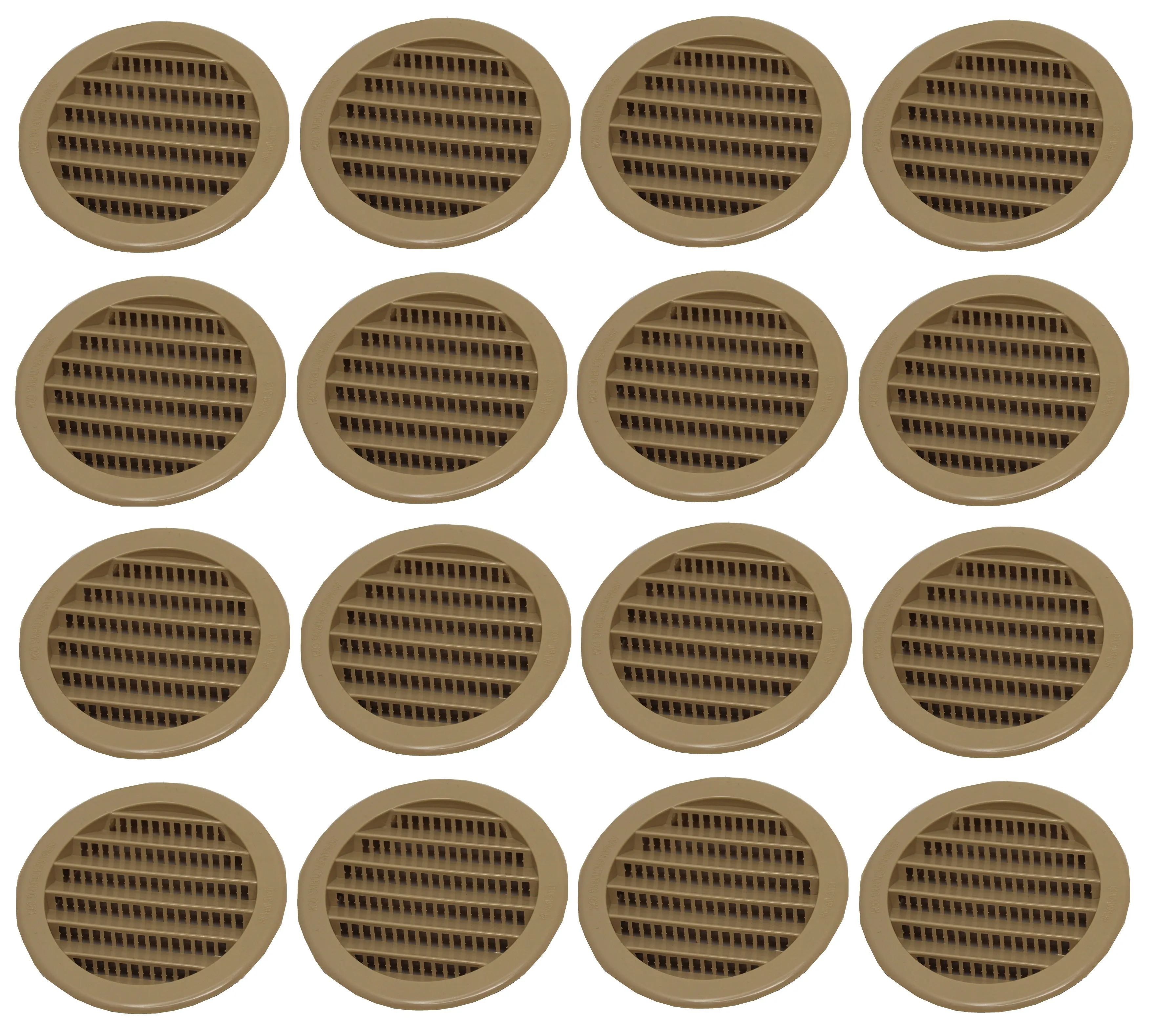 3" Round Plastic Louver Soffit Air Vent Reptile Screen Grille Cover
