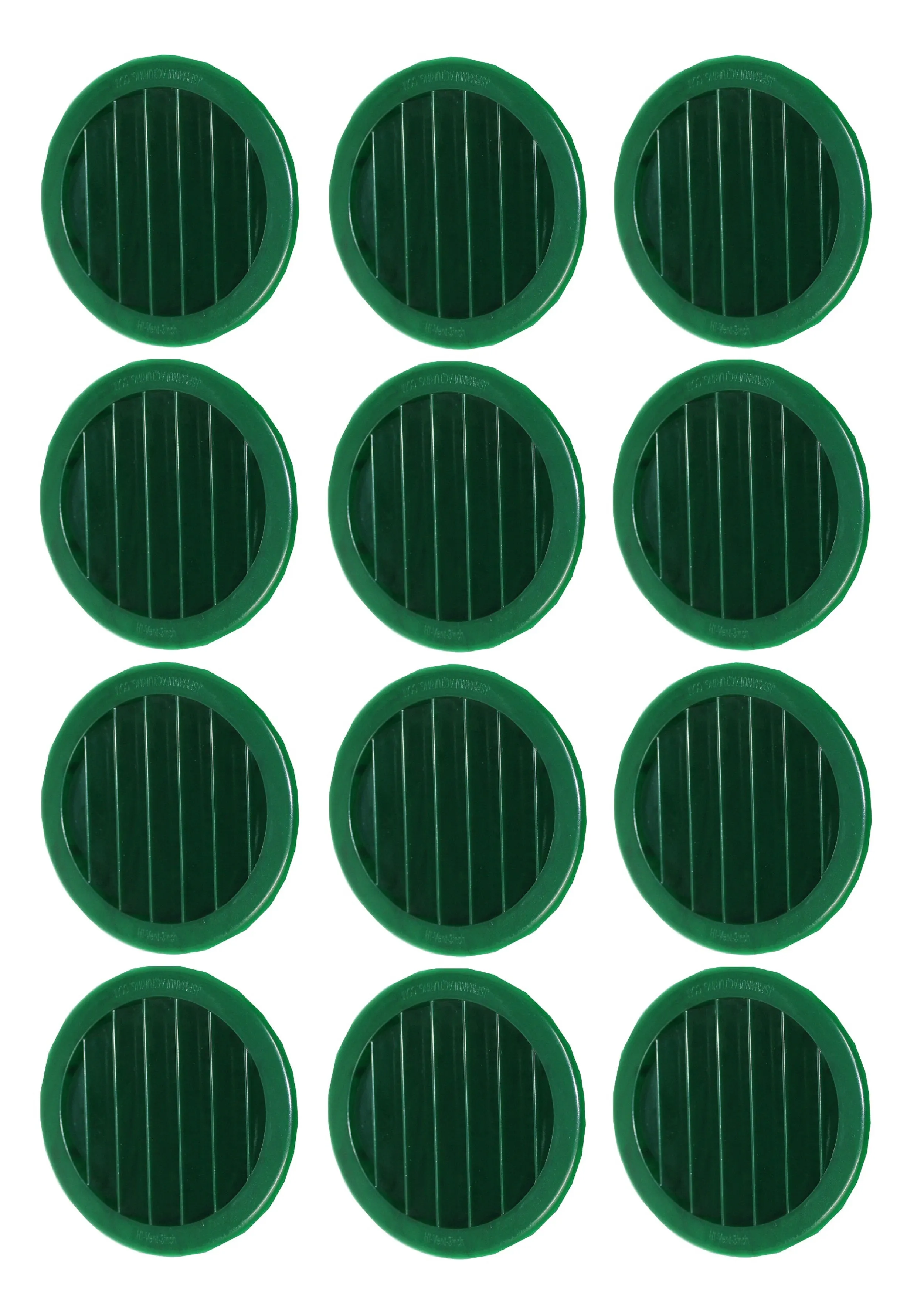 3" Round Plastic Louver Soffit Air Vent Reptile Screen Grille Cover