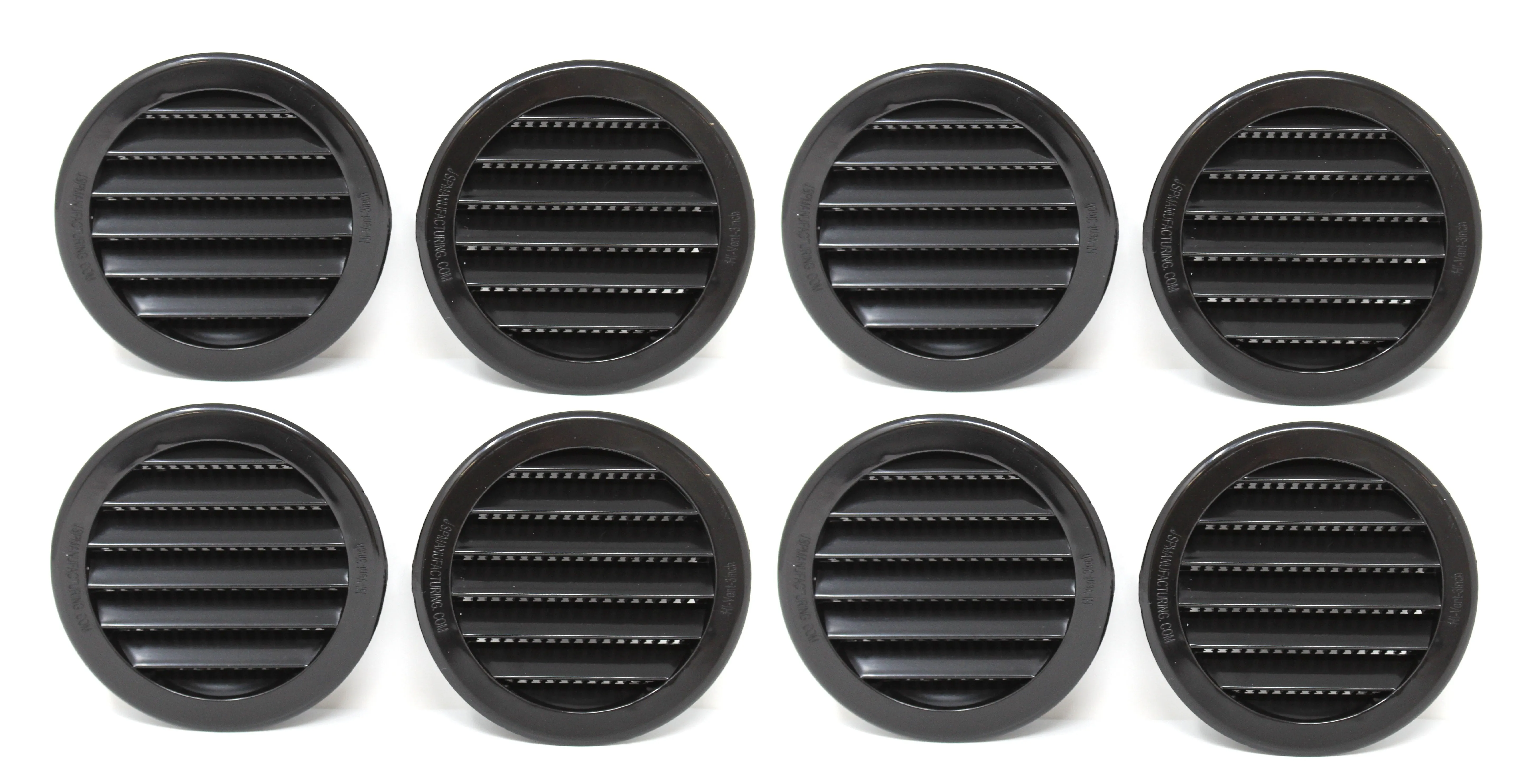 3" Round Plastic Louver Soffit Air Vent Reptile Screen Grille Cover