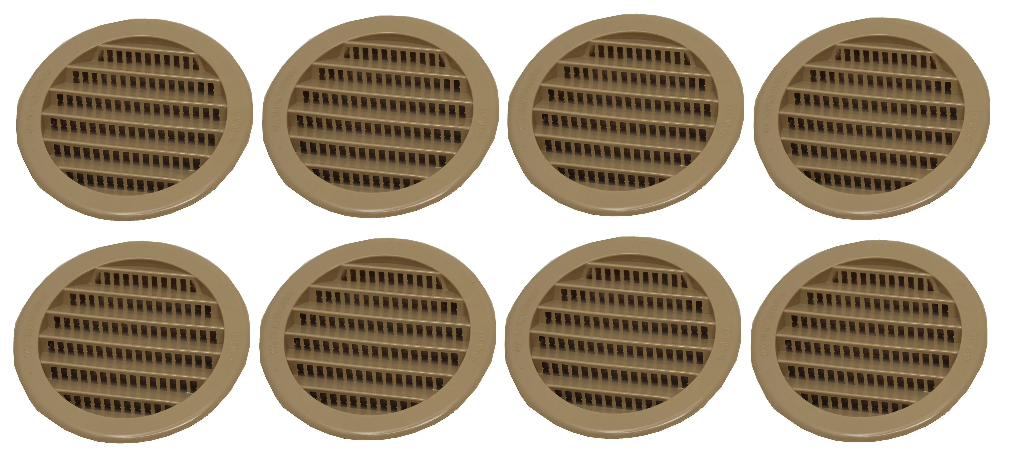 3" Round Plastic Louver Soffit Air Vent Reptile Screen Grille Cover