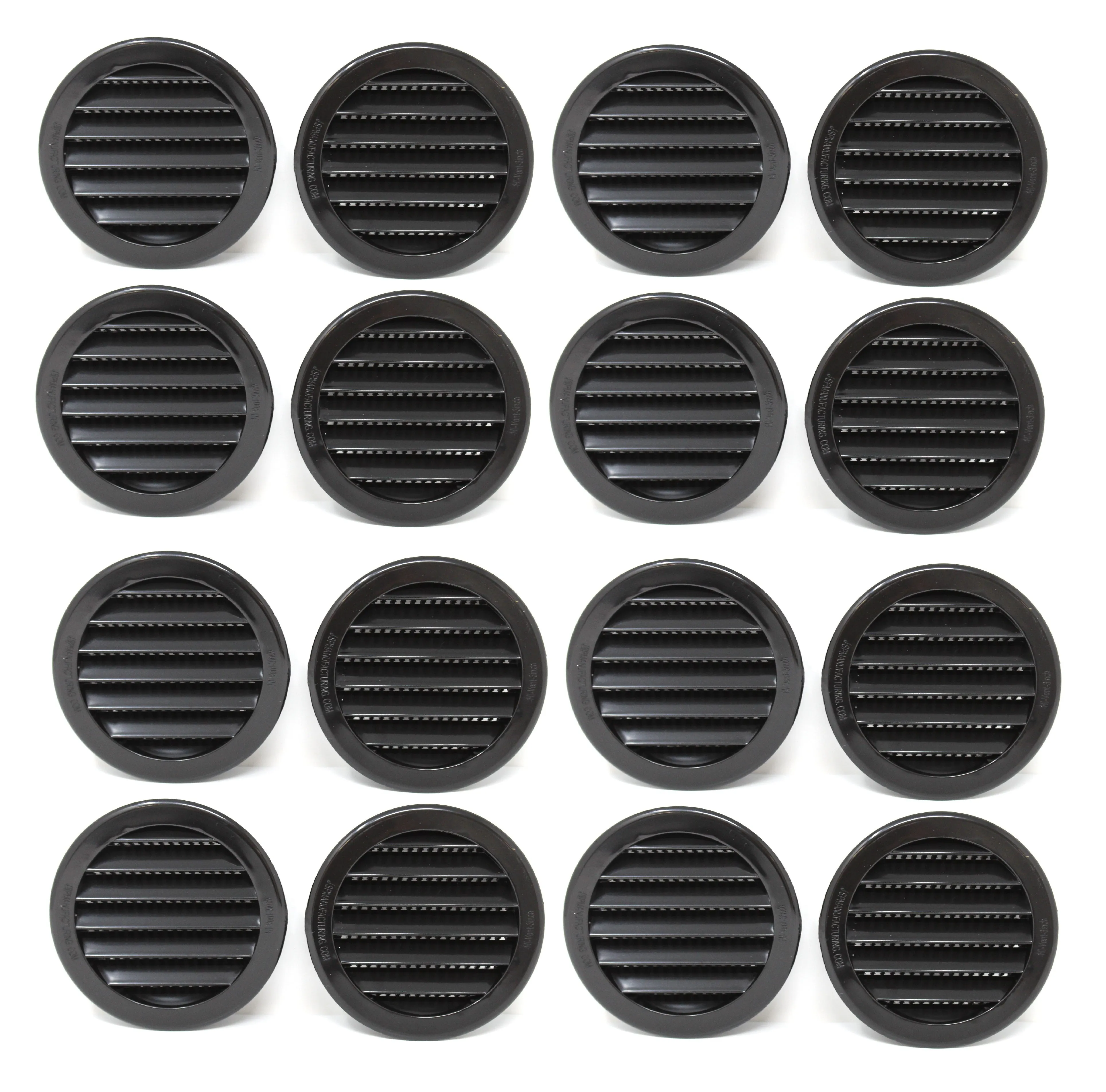 3" Round Plastic Louver Soffit Air Vent Reptile Screen Grille Cover