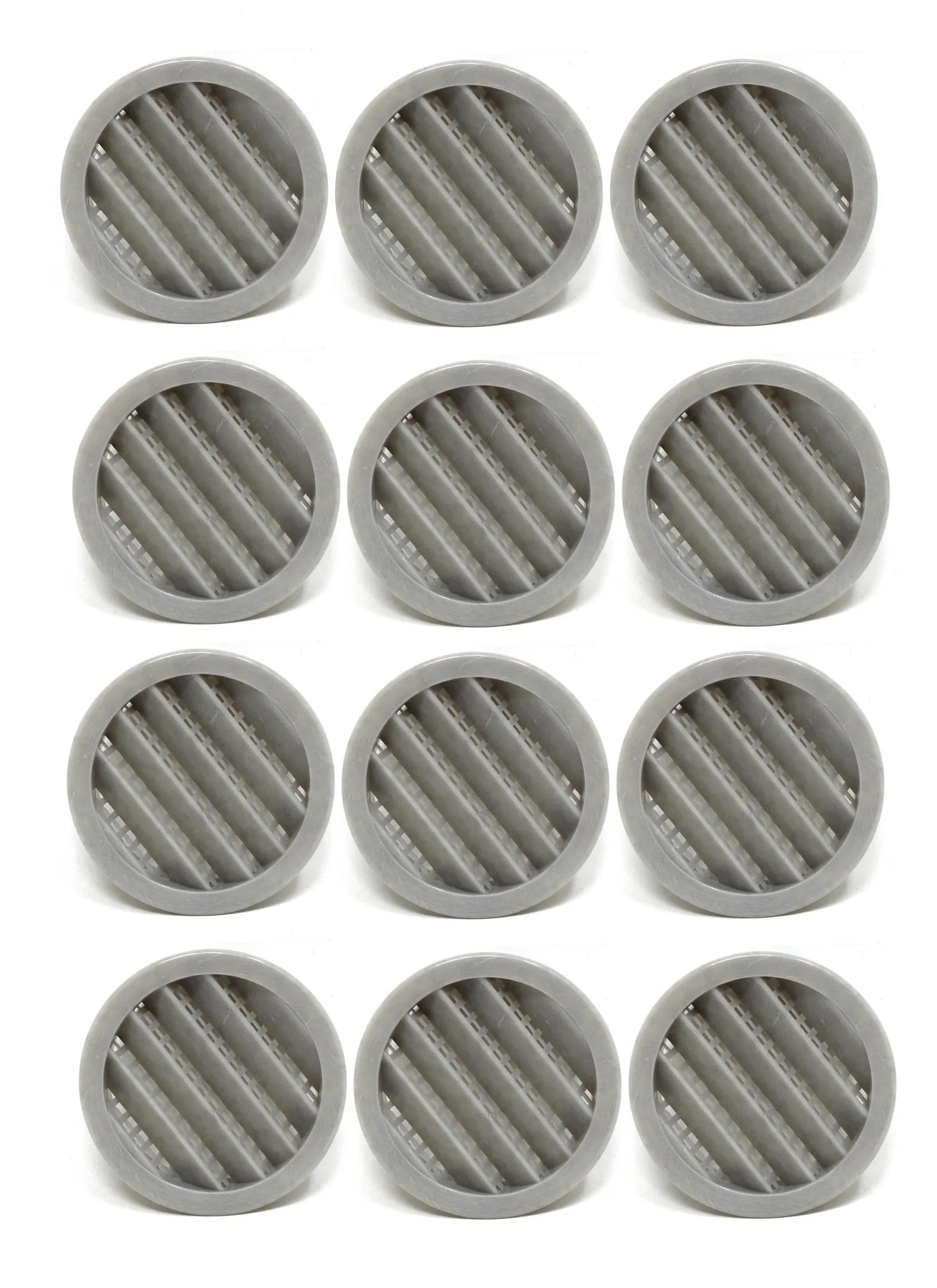 3" Round Plastic Louver Soffit Air Vent Reptile Screen Grille Cover