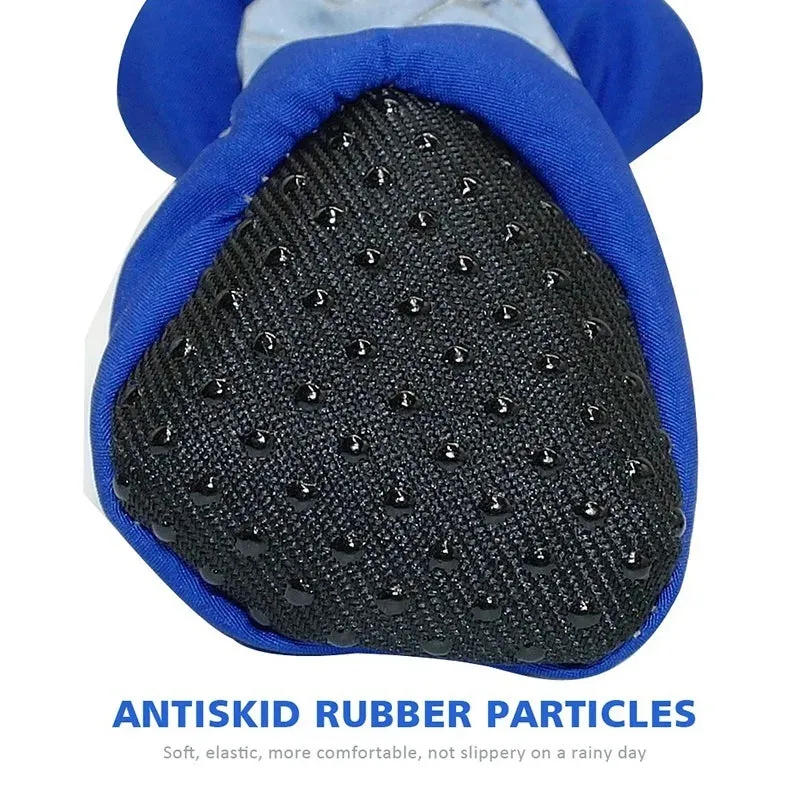 4pcs/set Waterproof Pet Dog Shoes Anti-slip Rain Snow Boot Footwear
