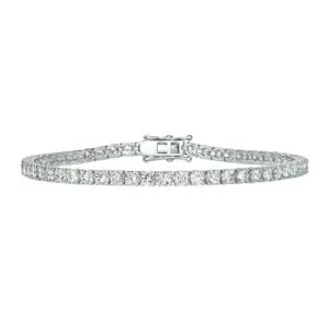 5.00 Carat G VS Natural Diamond Bracelet 14K White Gold 53 stones 7 inches