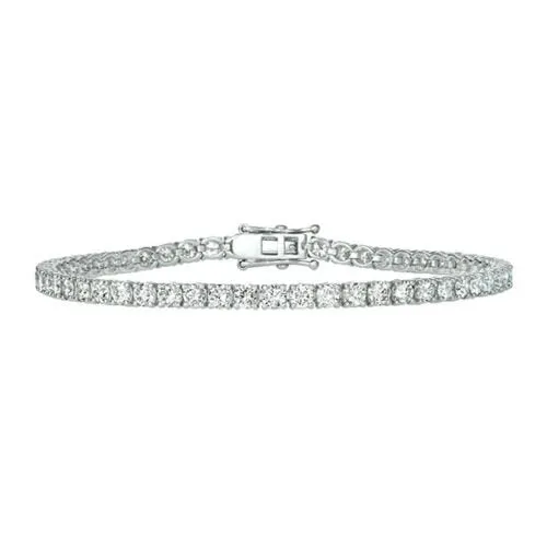 5.00 Carat G VS Natural Diamond Bracelet 14K White Gold 53 stones 7 inches