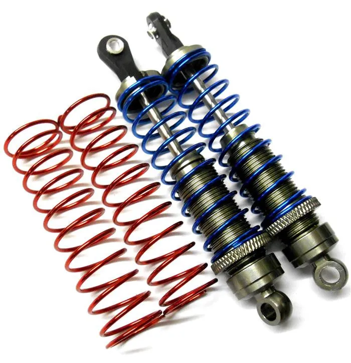 58290T 1/10 Scale RC Alloy Shock Absorbers Damper Set x 2 Titanium 90mm Long