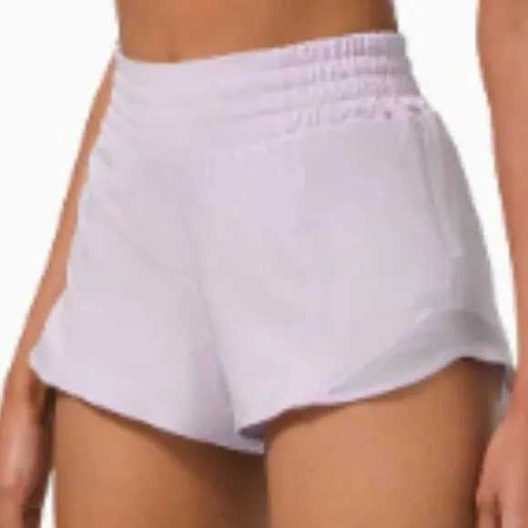 (6359) Lululemon Hotty Hot Short *High-Rise 2.5&quot; Lavender Dew In SZ 10