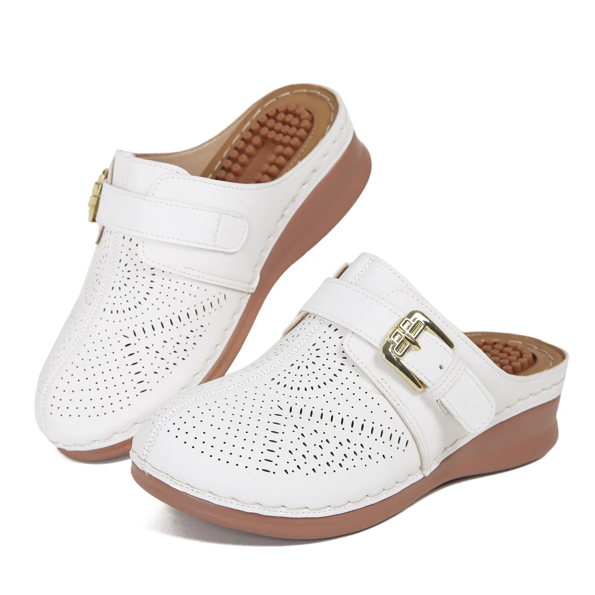 Ablanczoom Womens Sandals Stylish Comfortable And Breathable Summer Thick Sole Shoes