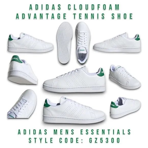 Adidas Cloudfoam Advantage Tennis Shoe Sneakers GZ5300 Men's Essentials Size 9.5