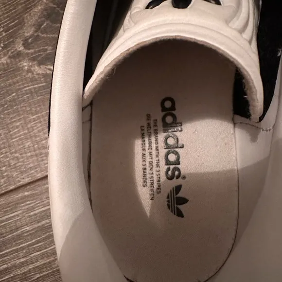 Adidas Gazelle shoes, size 6 1/2, usually wears 7 1/2.  one full size too big.