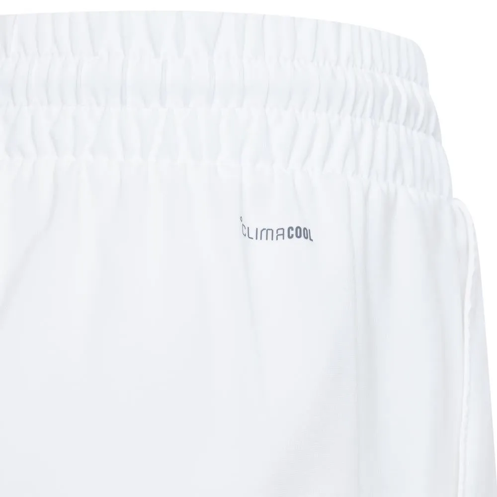 adidas Junior Club 3 Stripe Short - White