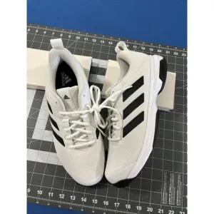 Adidas Mens Game Spec Tennis Shoes Size 11 White / Black Stripe Athletic - New