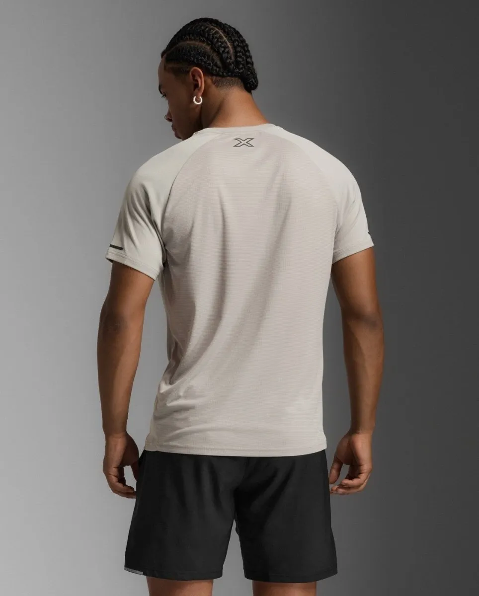 Aero Tee Laufshirt Herren - carbon/black reflective