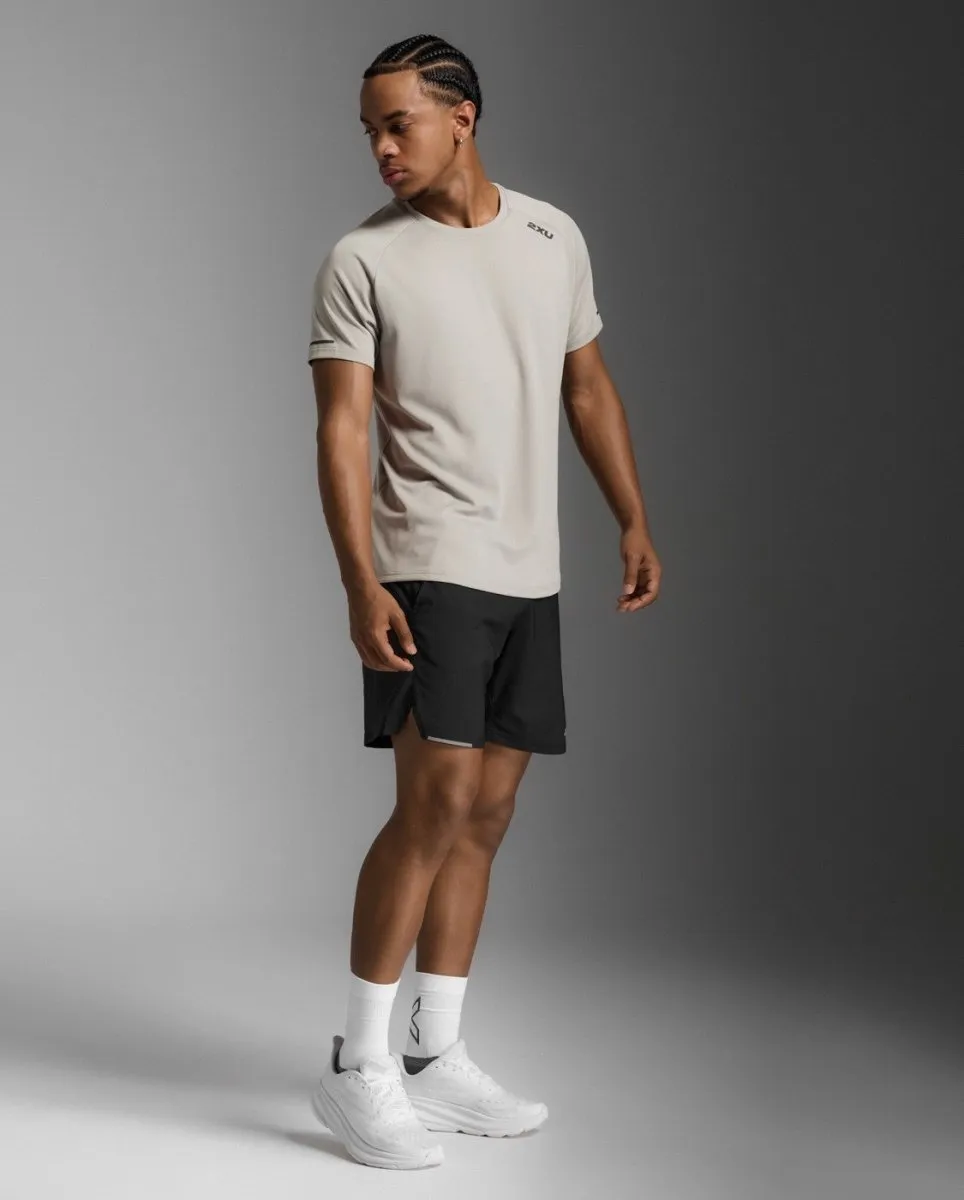 Aero Tee Laufshirt Herren - carbon/black reflective