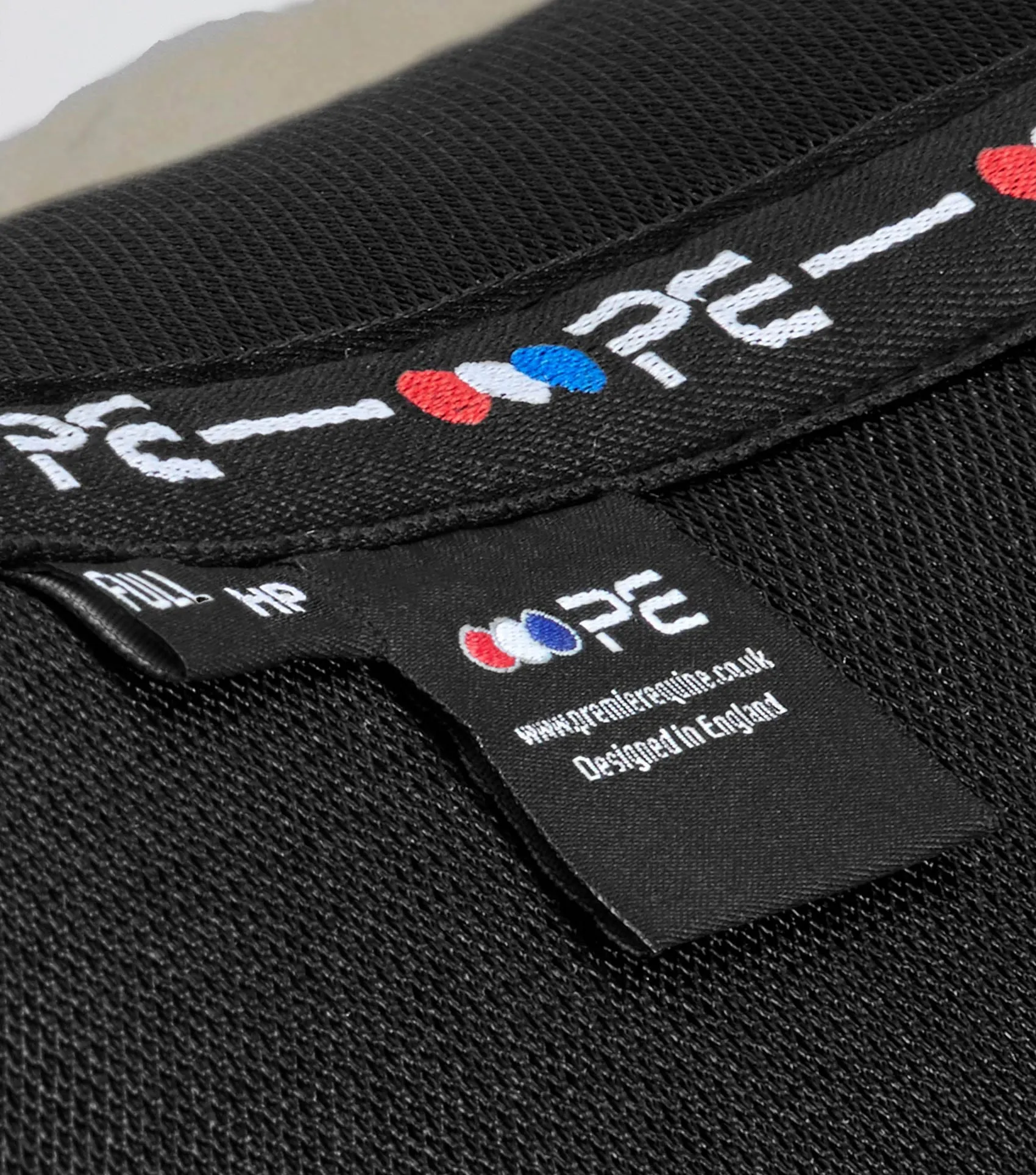 Airtechnology Shockproof Wool Saddle Pad - Half Pad Black/Natural Wool