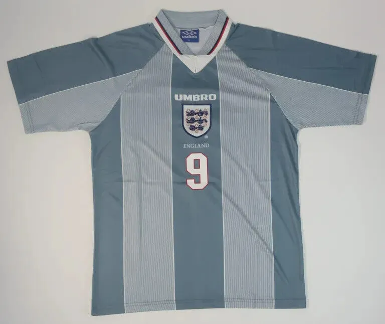 Alan Shearer Signed Umbro England National Team Soccer Jersey (Beckett)