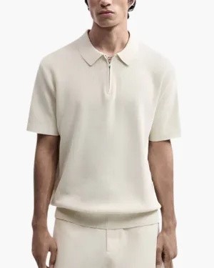 Alessandro Zip Up Polo