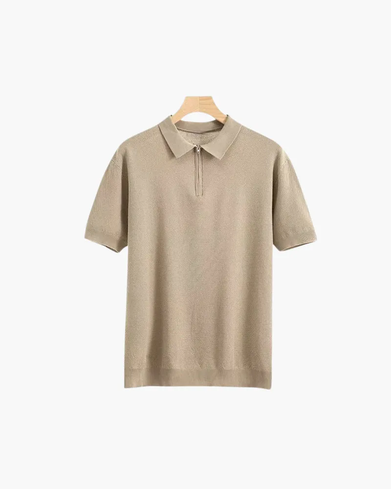Alessandro Zip Up Polo