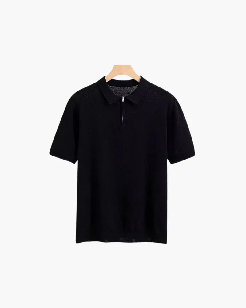 Alessandro Zip Up Polo