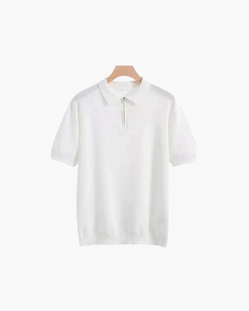 Alessandro Zip Up Polo