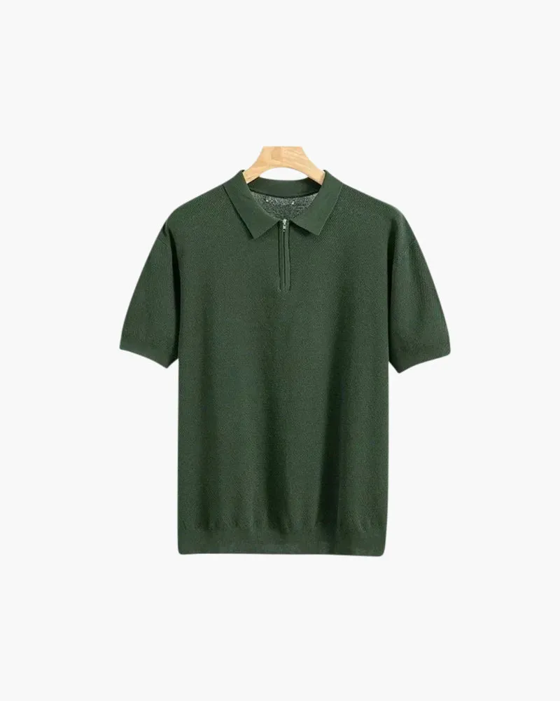 Alessandro Zip Up Polo