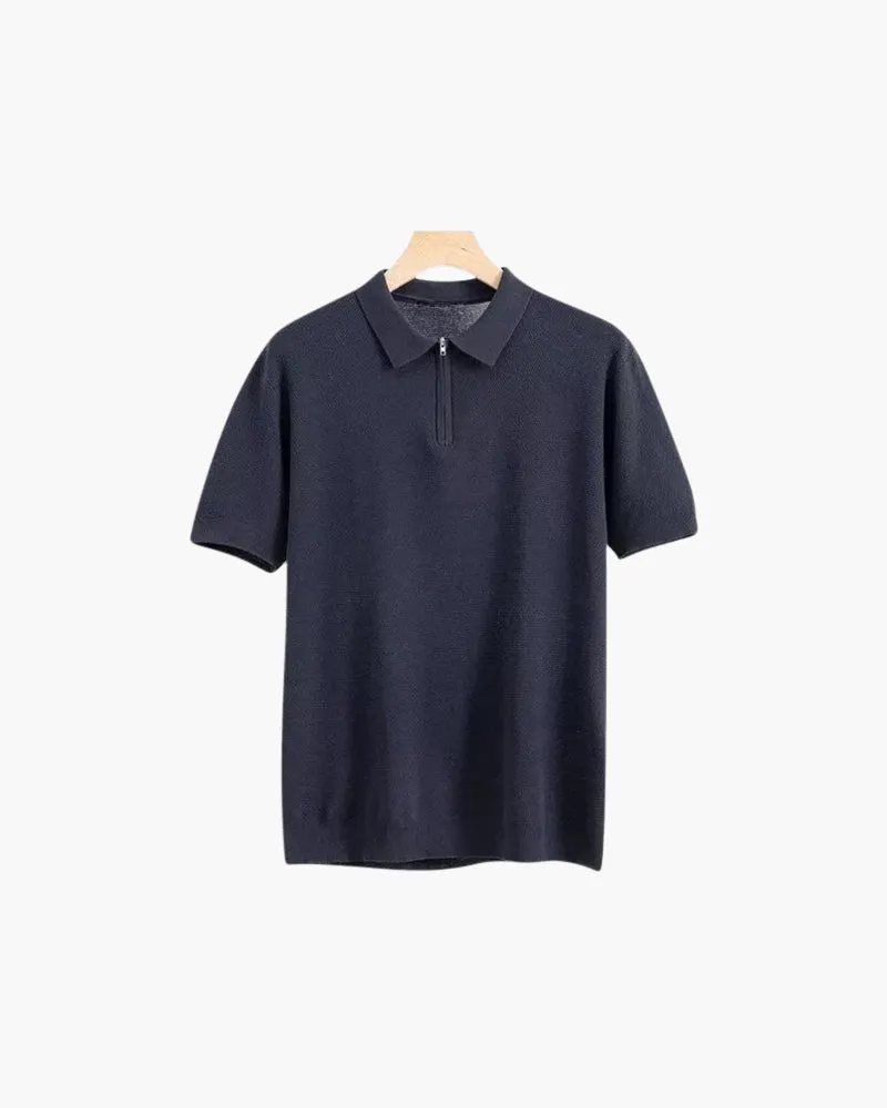 Alessandro Zip Up Polo
