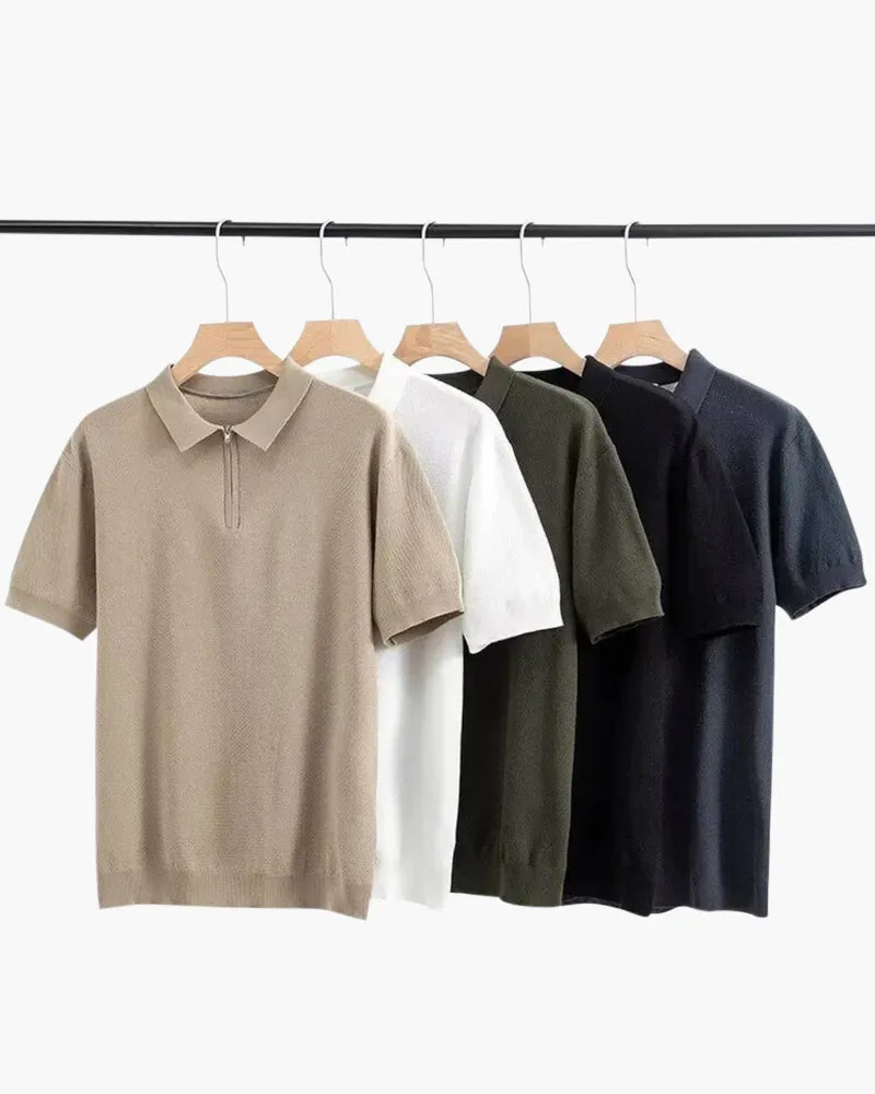 Alessandro Zip Up Polo