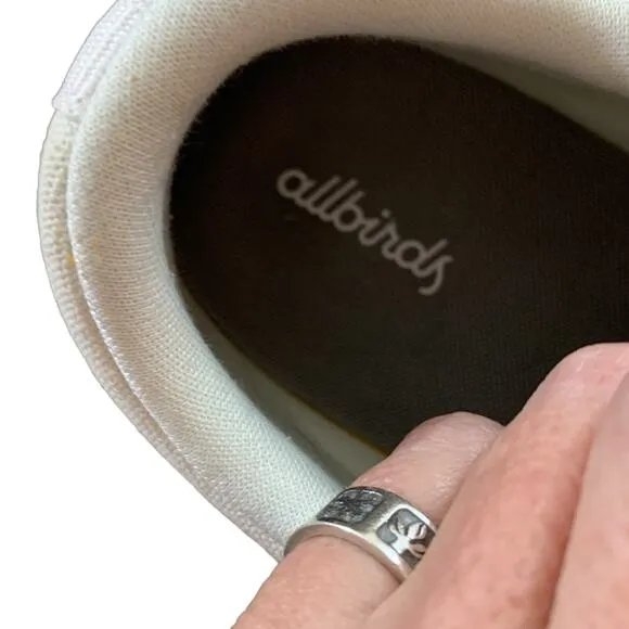 Allbirds Canvas Cream Pacers Lace Tennis Shoes