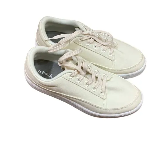 Allbirds Canvas Cream Pacers Lace Tennis Shoes