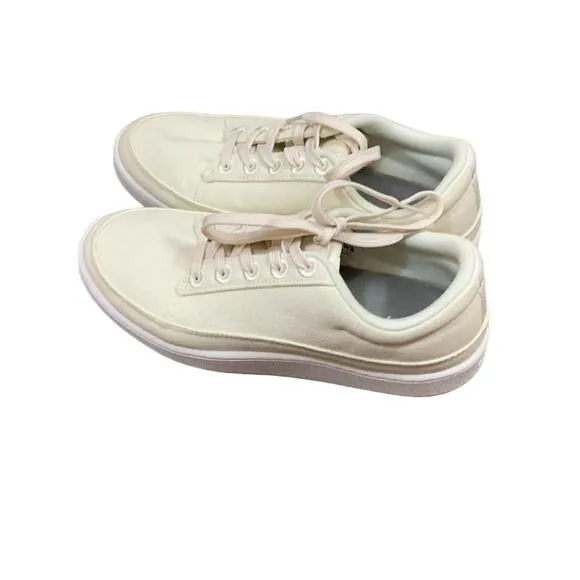 Allbirds Canvas Cream Pacers Lace Tennis Shoes