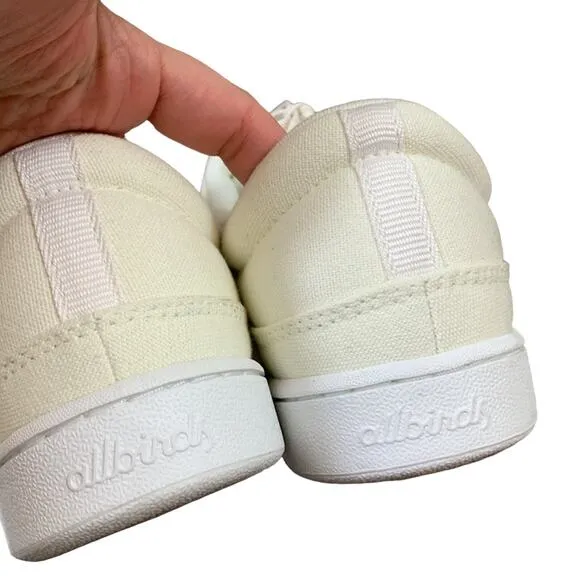 Allbirds Canvas Cream Pacers Lace Tennis Shoes