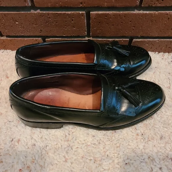 Allen Edmonds Bridgeton Black Slip-On Dress Loafer Shoes Size 9 1/2 D
