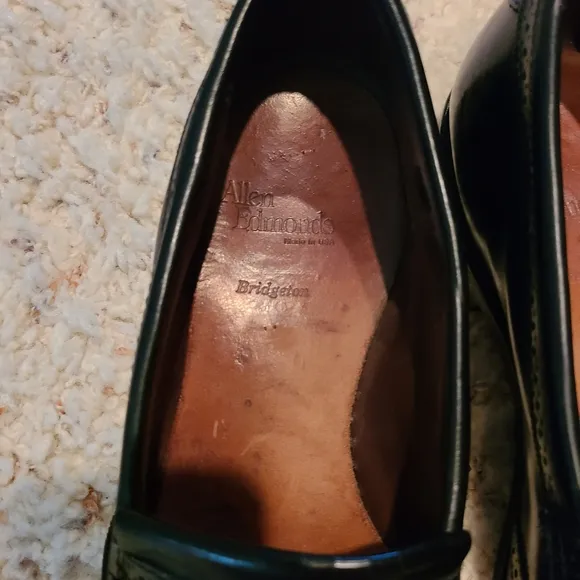 Allen Edmonds Bridgeton Black Slip-On Dress Loafer Shoes Size 9 1/2 D