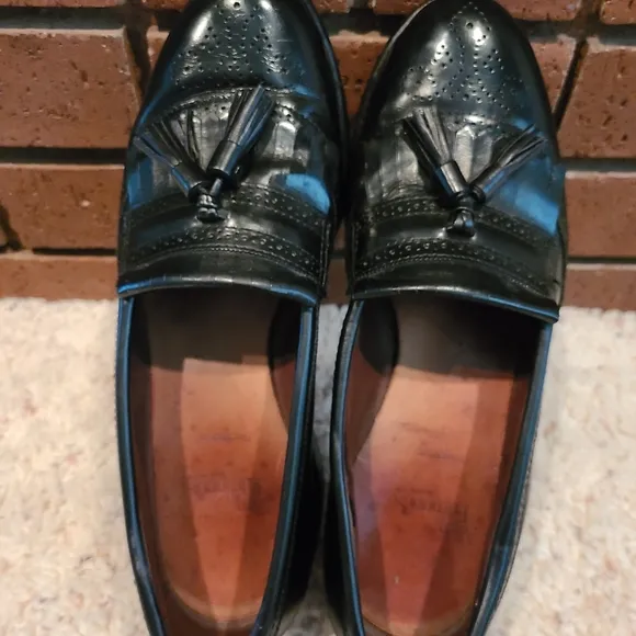Allen Edmonds Bridgeton Black Slip-On Dress Loafer Shoes Size 9 1/2 D