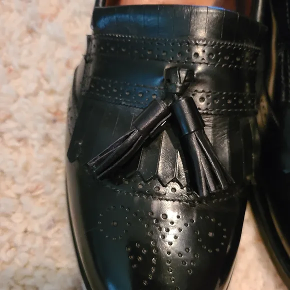 Allen Edmonds Bridgeton Black Slip-On Dress Loafer Shoes Size 9 1/2 D